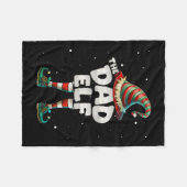 I'm The Dad Elf Family Matching Group Christmas  Fleece Deken (Voorkant (Horizontaal))