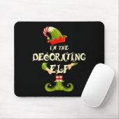 I'm The Decorating Elf Shirt Women Christmas Pajam Muismat (Met muis)