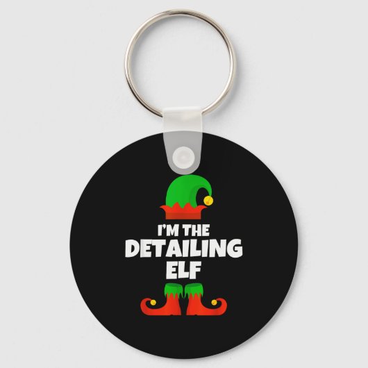 I'm The Detailing Elf Family Pajama Christmas Deta Sleutelhanger (Voorkant)