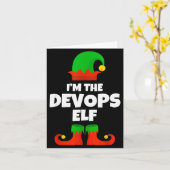 I'm The Devops Elf Family Pajama Christmas Enginee Kaart (Gele Bloem)