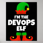 I'm The Devops Elf Family Pajama Christmas Enginee Poster (Voorkant)