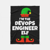 I'm The Devops Engineer Elf Family Pajama Christma Fleece Deken (Voorkant)