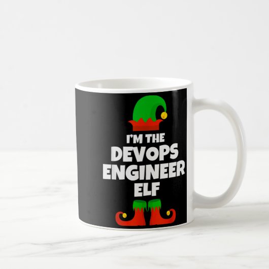 I'm The Devops Engineer Elf Family Pajama Christma Koffiemok (Rechts)