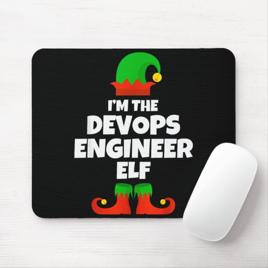 I'm The Devops Engineer Elf Family Pajama Christma Muismat (Met muis)