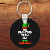 I'm The Dialysis Tech Elf Family Pajama Christmas Sleutelhanger (Voorkant)