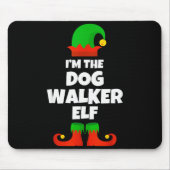 I'm The Dog Walker Elf Family Pajama Christmas Fun Muismat (Voorkant)