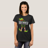 I'm The DRUMMER Elf Family Group Matching PJ Chris T-shirt (Voorkant volledig)