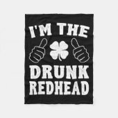 I'm The Drunk Redhead Funny St Patricks Day  Fleece Deken (Voorkant)