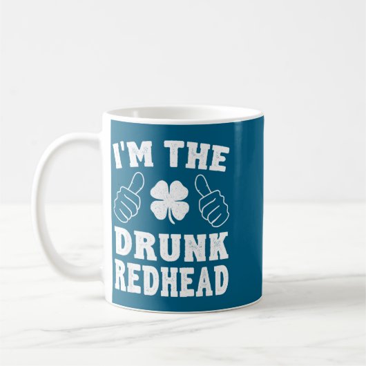 I'm The Drunk Redhead Funny St Patricks Day Koffiemok (Links)