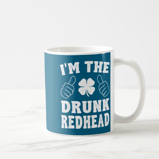 I'm The Drunk Redhead Funny St Patricks Day  Koffiemok (Rechts)