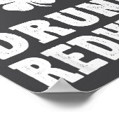 I'm The Drunk Redhead Funny St Patricks Day  Poster (Hoek)