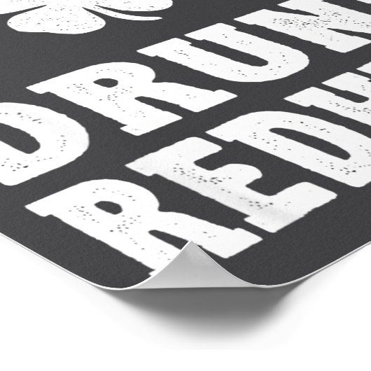 I'm The Drunk Redhead Funny St Patricks Day  Poster (Hoek)