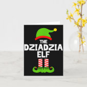 I'm The Dziadzia Elf Christmas Family Pajama Funny Kaart (Gele Bloem)