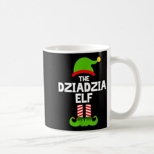 I'm The Dziadzia Elf Christmas Family Pajama Funny Koffiemok (Rechts)