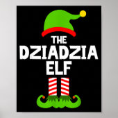 I'm The Dziadzia Elf Christmas Family Pajama Funny Poster (Voorkant)