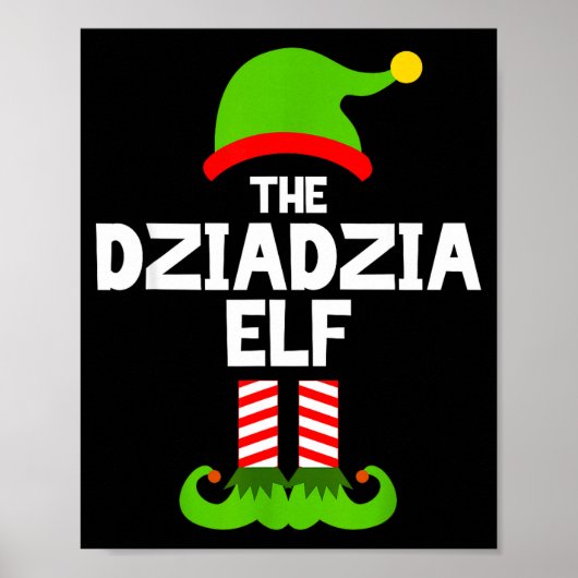 I'm The Dziadzia Elf Christmas Family Pajama Funny Poster (Voorkant)
