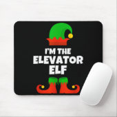I'm The Elevator Elf Family Pajama Christmas Funny Muismat (Met muis)