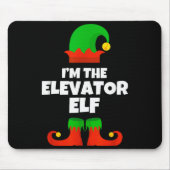 I'm The Elevator Elf Family Pajama Christmas Funny Muismat (Voorkant)