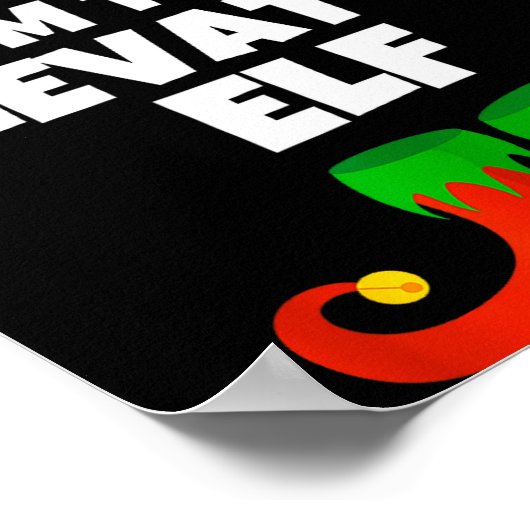 I'm The Elevator Elf Family Pajama Christmas Funny Poster (Hoek)