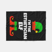 I'm The Esthetician Elf Family Pajama Christmas Be Fleece Deken (Voorkant (Horizontaal))