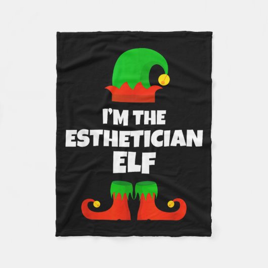 I'm The Esthetician Elf Family Pajama Christmas Be Fleece Deken (Voorkant)
