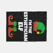 I'm The Esthetician Elf Family Pajama Christmas Be Fleece Deken (Voorkant (Horizontaal))