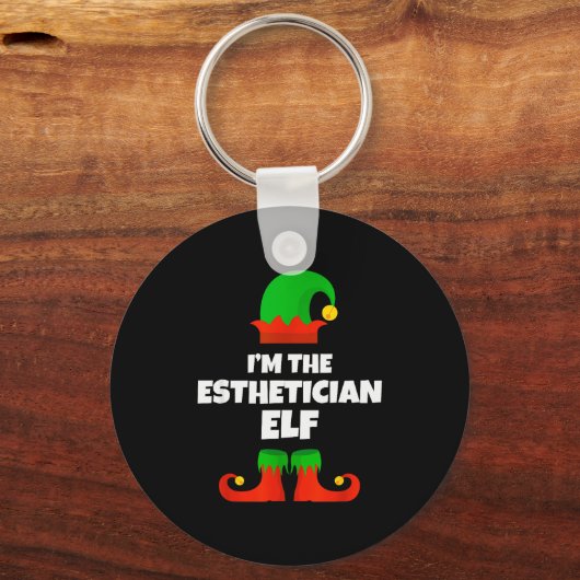 I'm The Esthetician Elf Family Pajama Christmas Be Sleutelhanger (Voorkant)
