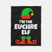 I'm The Euchre Elf Family Pajama Christmas Funny P Fleece Deken (Voorkant)