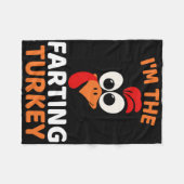 I'm The Farting Turkey Fleece Deken (Voorkant (Horizontaal))