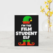 I'm The Film Student Elf Family Pajama Christmas F Kaart (Gele Bloem)