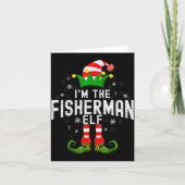 I'm The Fisherman Elf Christmas Family Pjs Costume Kaart (Voorkant)