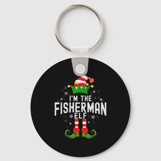 I'm The Fisherman Elf Christmas Family Pjs Costume Sleutelhanger (Voorkant)