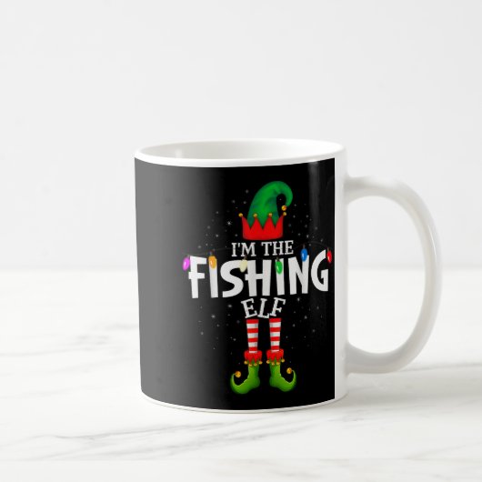 I'm The Fishing Matching Christmas Family  Koffiemok (Rechts)