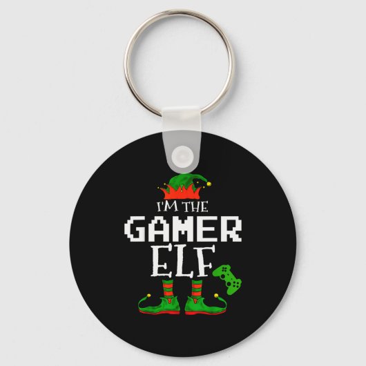 I'm The Gamer Elf Family Matching Gaming Christmas Sleutelhanger (Voorkant)