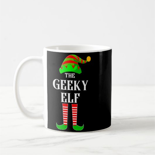 I'm The Geeky Elf Family Matching Costume Christma Koffiemok (Links)