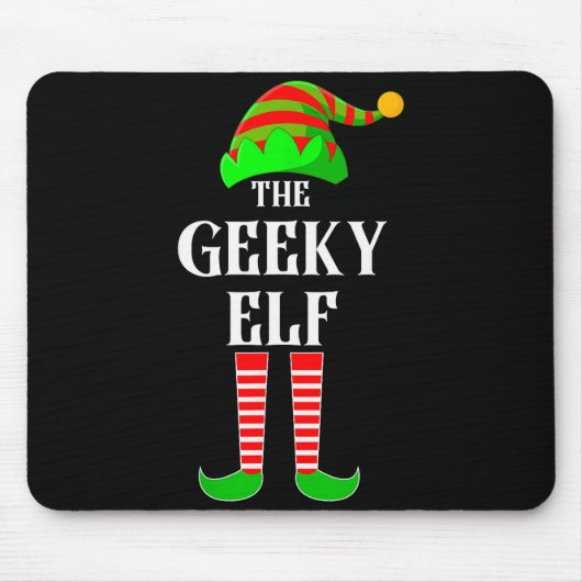 I'm The Geeky Elf Family Matching Costume Christma Muismat (Voorkant)