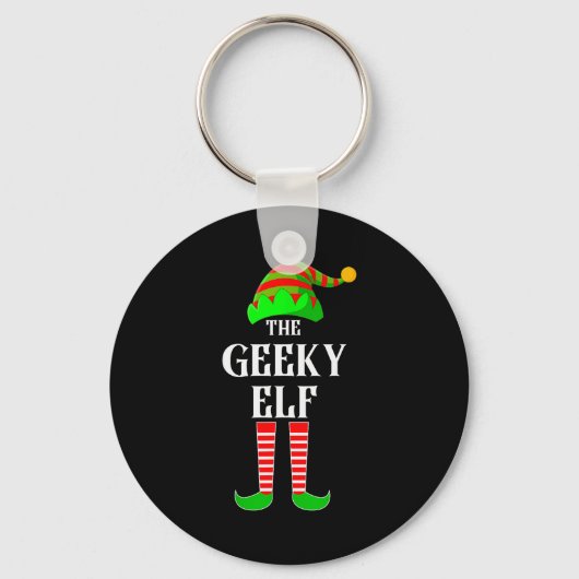 I'm The Geeky Elf Family Matching Costume Christma Sleutelhanger (Voorkant)
