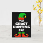 I'm The Ghost Hunting Elf Family Pajama Christmas  Kaart (Gele Bloem)