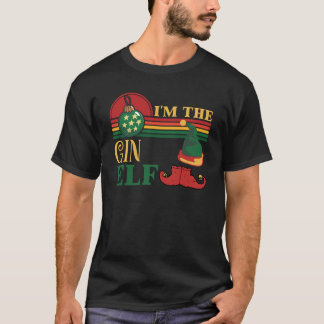 Im The Gin Elf Funny Matching Kerstmis Classic T- T-shirt