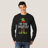 I'm The Ginger Elf T  Matching Christmas Costume T-shirt (Voorkant volledig)