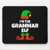 I'm The Grammar Elf Family Pajama Christmas Englie Muismat (Voorkant)