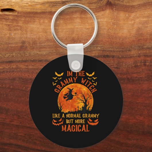 I'm The Grammy Witch Like A Normal Grandma Hallowe Sleutelhanger (Voorkant)