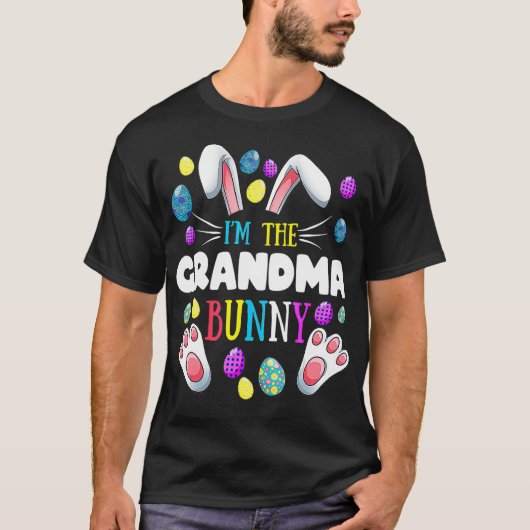 I'm The Grandma Bunny Matching Family Easter Party T-shirt (Voorkant)