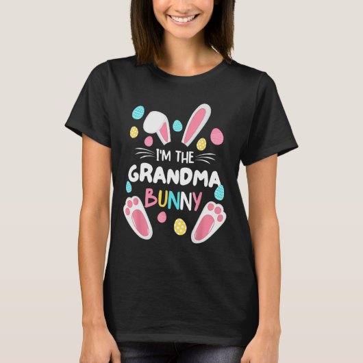 I'm The Grandma Bunny Matching Family Easter Party T-shirt (Voorkant)