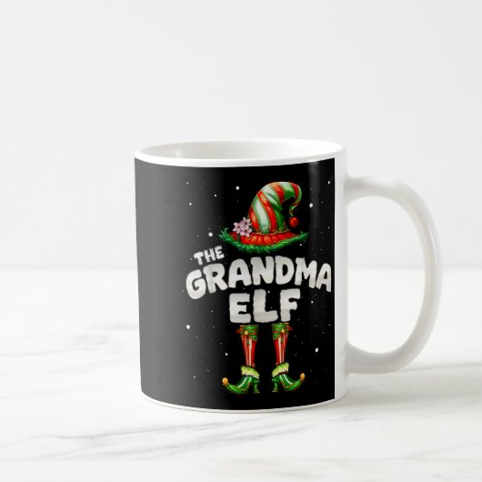 I'm The Grandma Elf Family Matching Group Christma Koffiemok (Rechts)