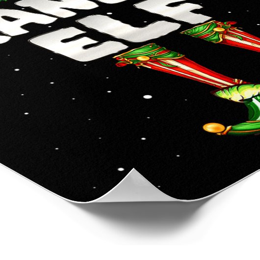 I'm The Grandma Elf Family Matching Group Christma Poster (Hoek)