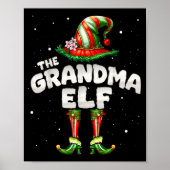 I'm The Grandma Elf Family Matching Group Christma Poster (Voorkant)