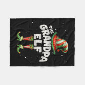 I'm The Grandpa Elf Family Matching Group Christma Fleece Deken (Voorkant (Horizontaal))