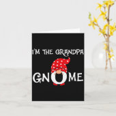 I'm The Grandpa Gnome Funny Christmas Gnome Kaart (Gele Bloem)