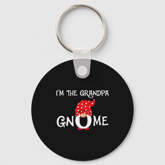 I'm The Grandpa Gnome Funny Christmas Gnome Sleutelhanger (Voorkant)